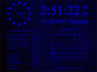 Elite Clock Screensaver ( InfoClock ) screenshot